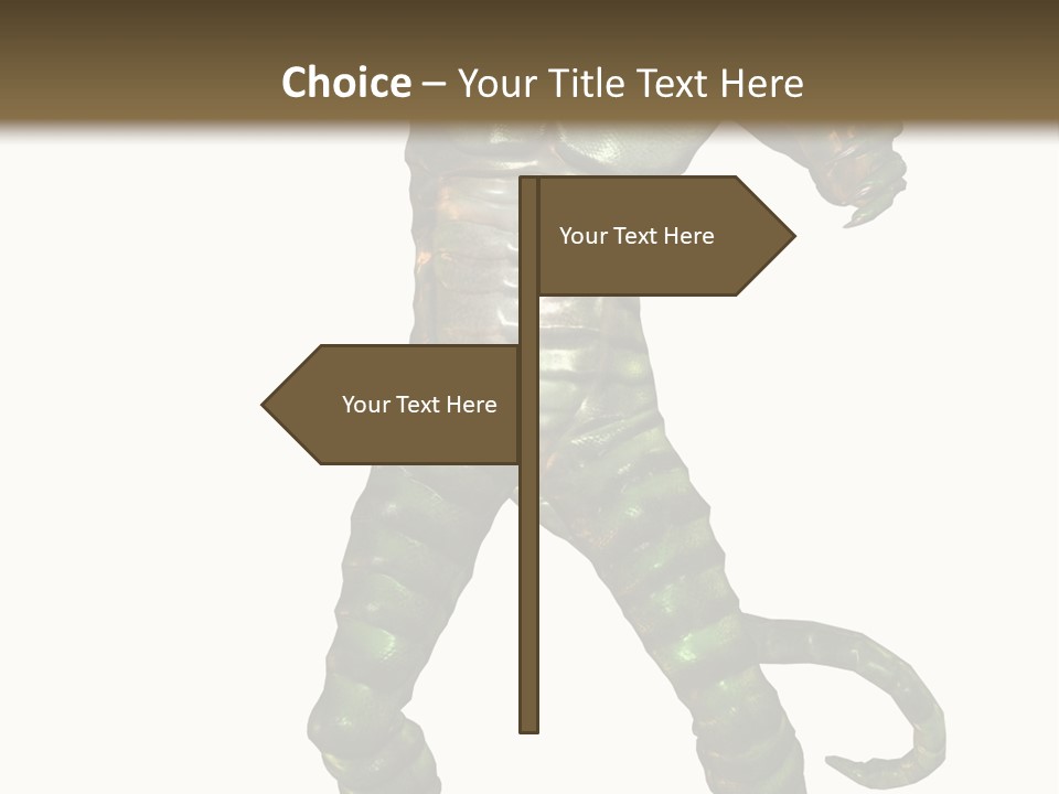 Rendering Monster Human PowerPoint Template