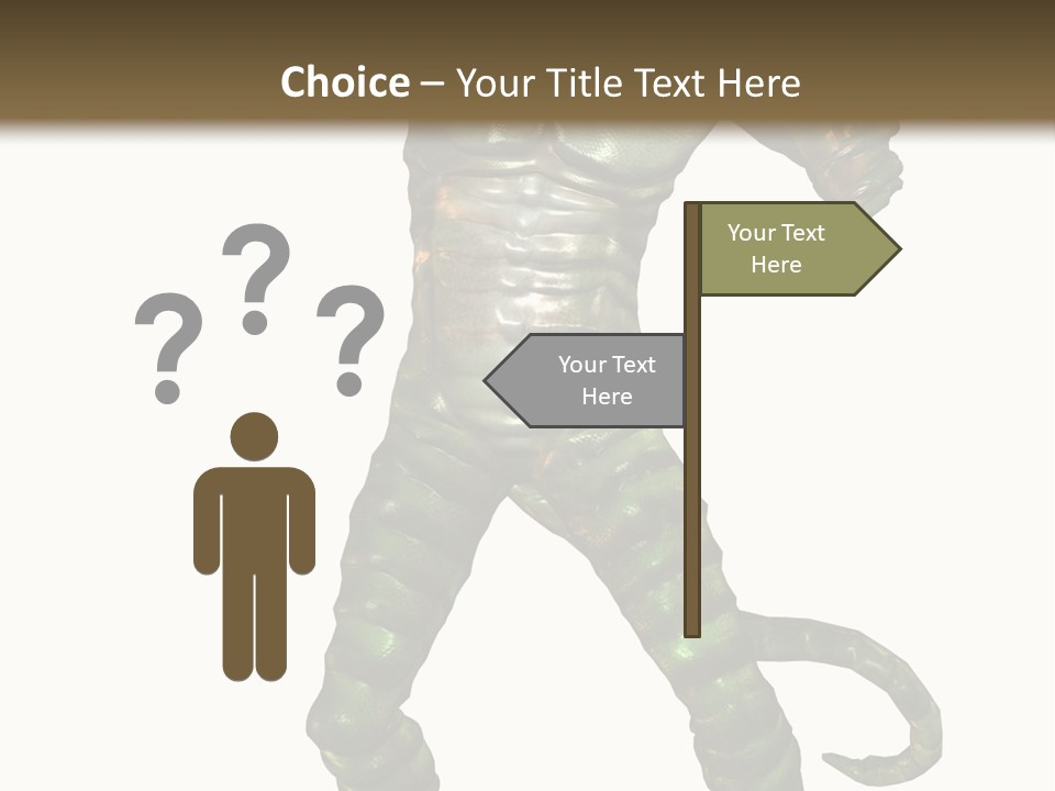 Rendering Monster Human PowerPoint Template