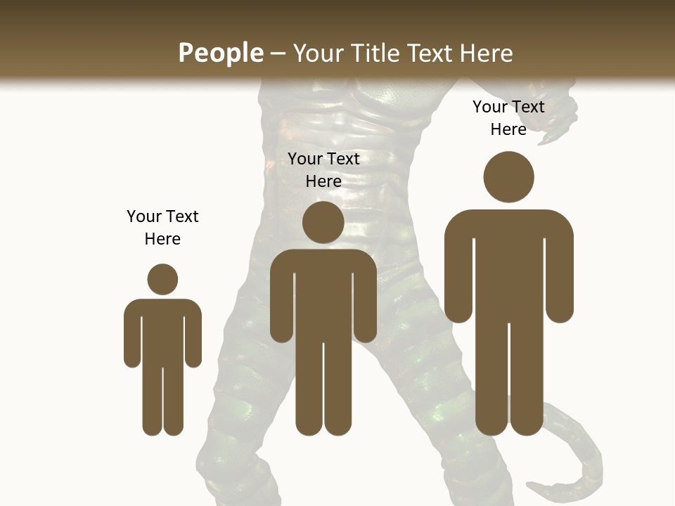 Rendering Monster Human PowerPoint Template
