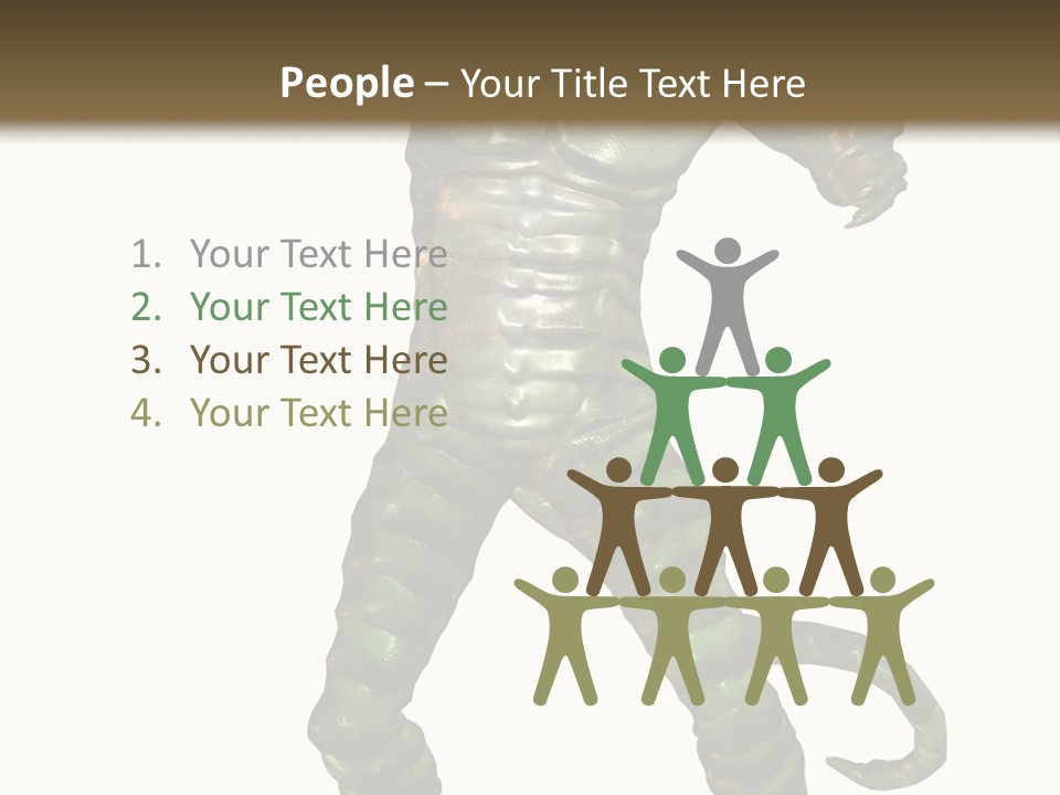 Rendering Monster Human PowerPoint Template