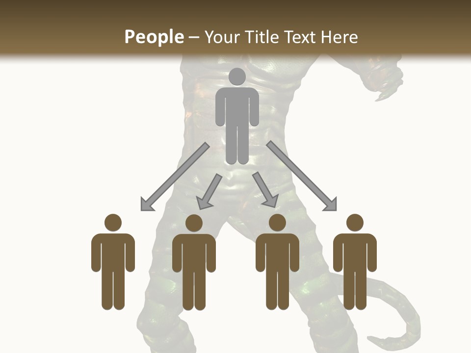 Rendering Monster Human PowerPoint Template