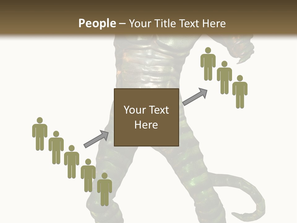 Rendering Monster Human PowerPoint Template