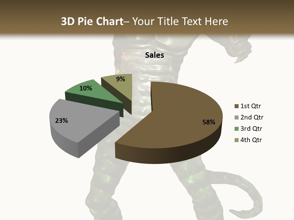 Rendering Monster Human PowerPoint Template
