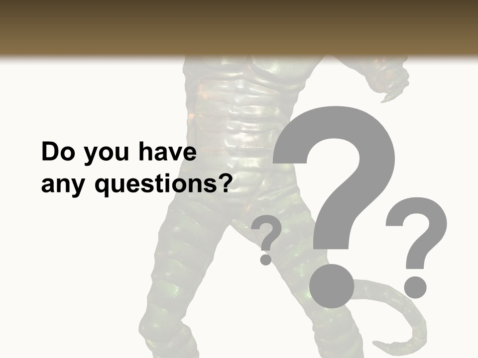 Rendering Monster Human PowerPoint Template