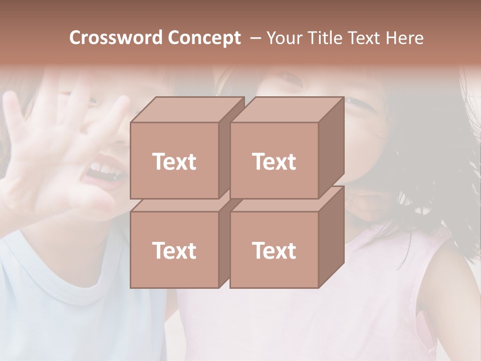 Handsome Outside Smiley PowerPoint Template