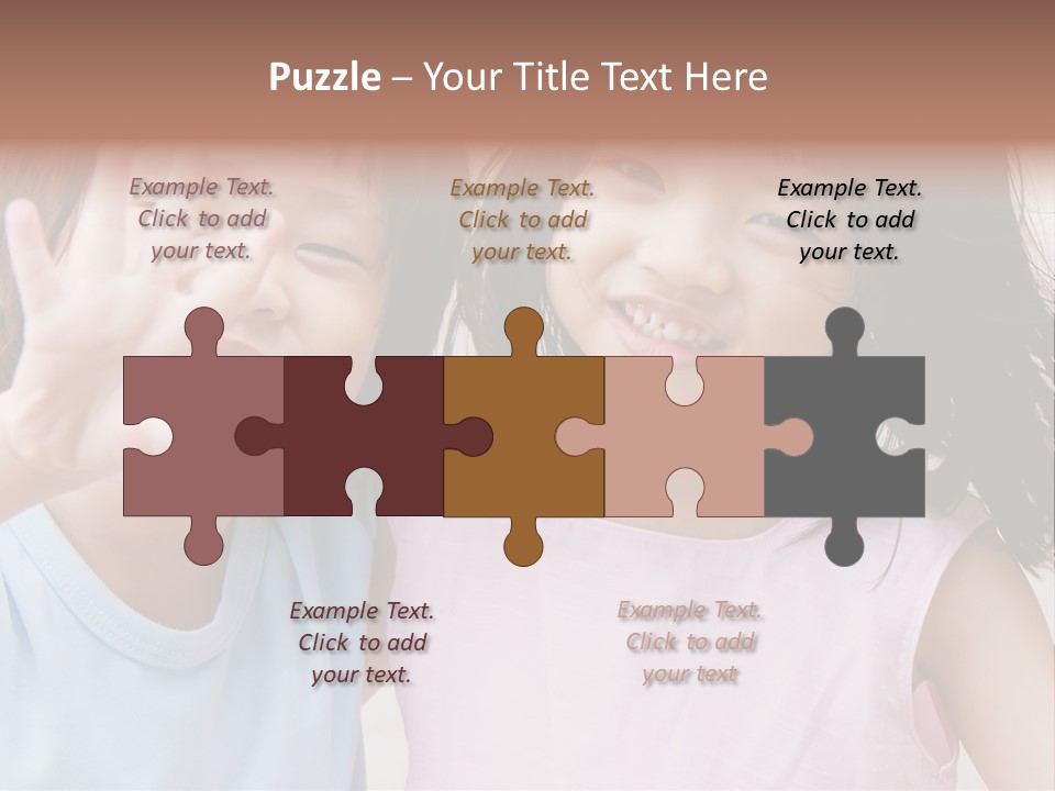 Handsome Outside Smiley PowerPoint Template