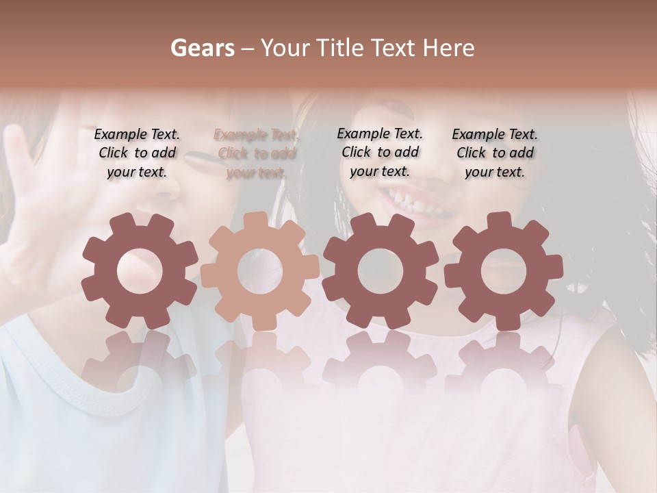 Handsome Outside Smiley PowerPoint Template