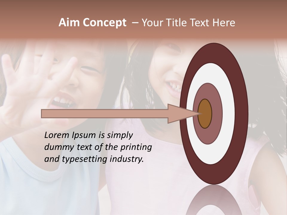 Handsome Outside Smiley PowerPoint Template