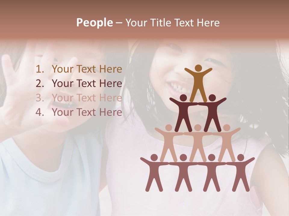 Handsome Outside Smiley PowerPoint Template