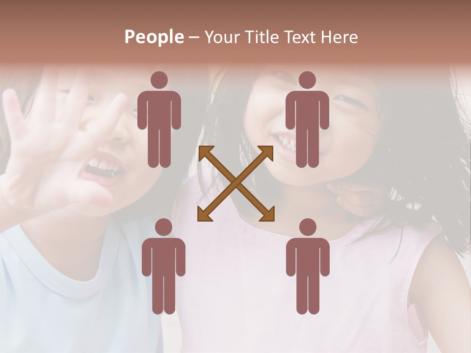 Handsome Outside Smiley PowerPoint Template