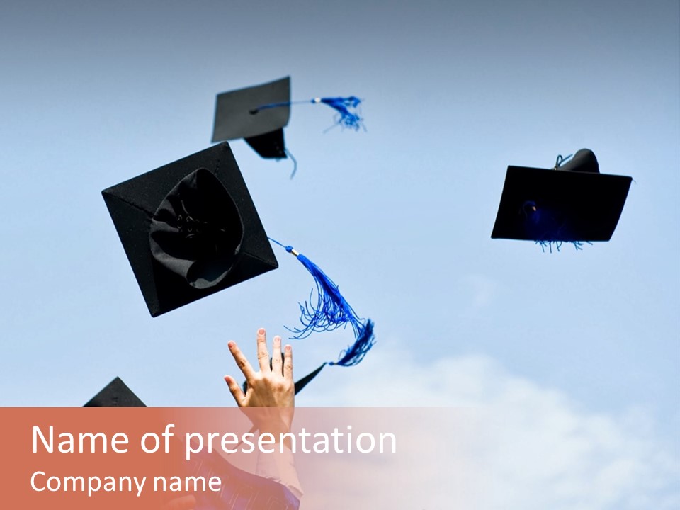 Mortarboard Masters Success PowerPoint Template