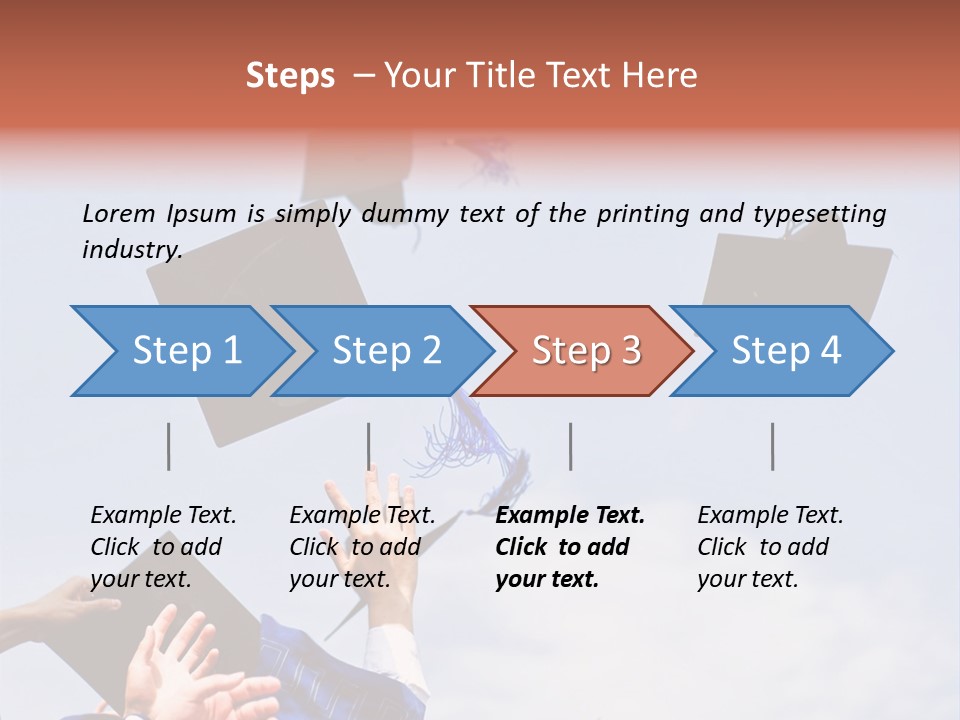 Mortarboard Masters Success PowerPoint Template