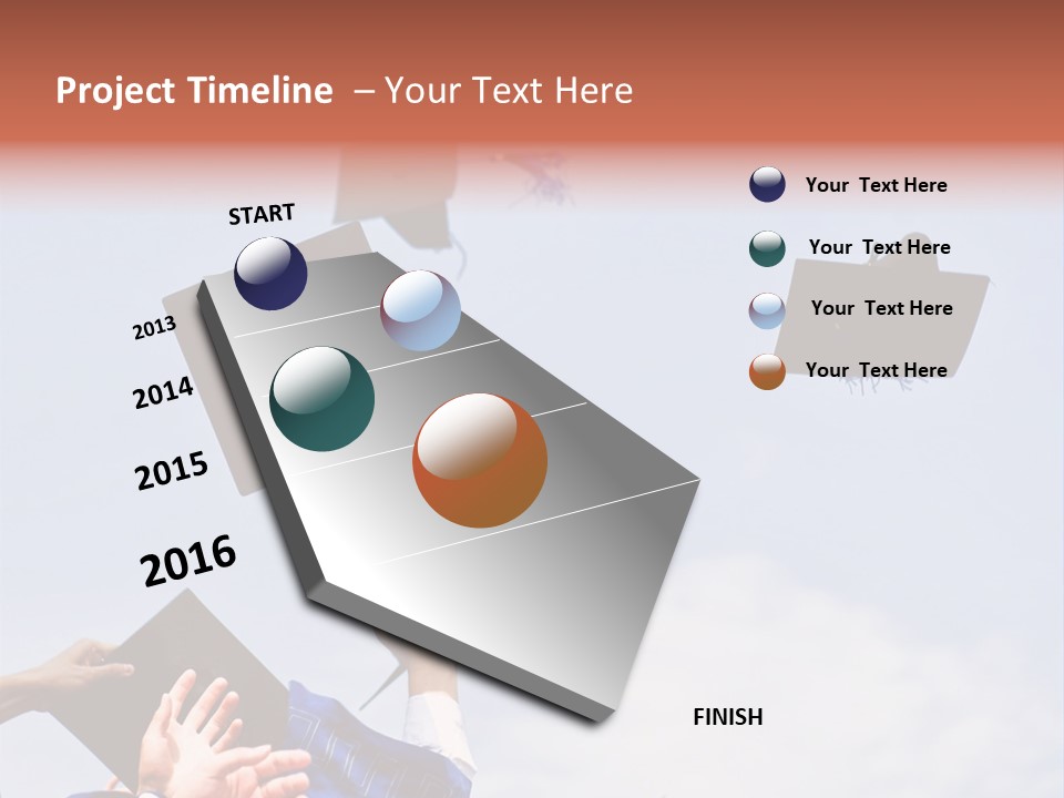 Mortarboard Masters Success PowerPoint Template