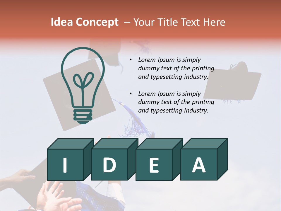 Mortarboard Masters Success PowerPoint Template