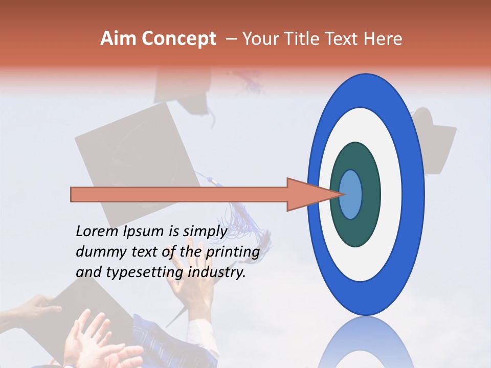 Mortarboard Masters Success PowerPoint Template