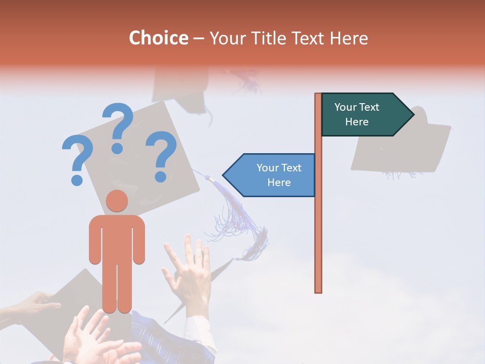 Mortarboard Masters Success PowerPoint Template