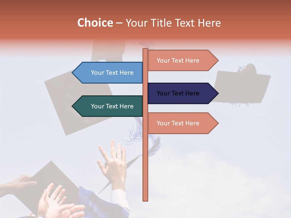 Mortarboard Masters Success PowerPoint Template