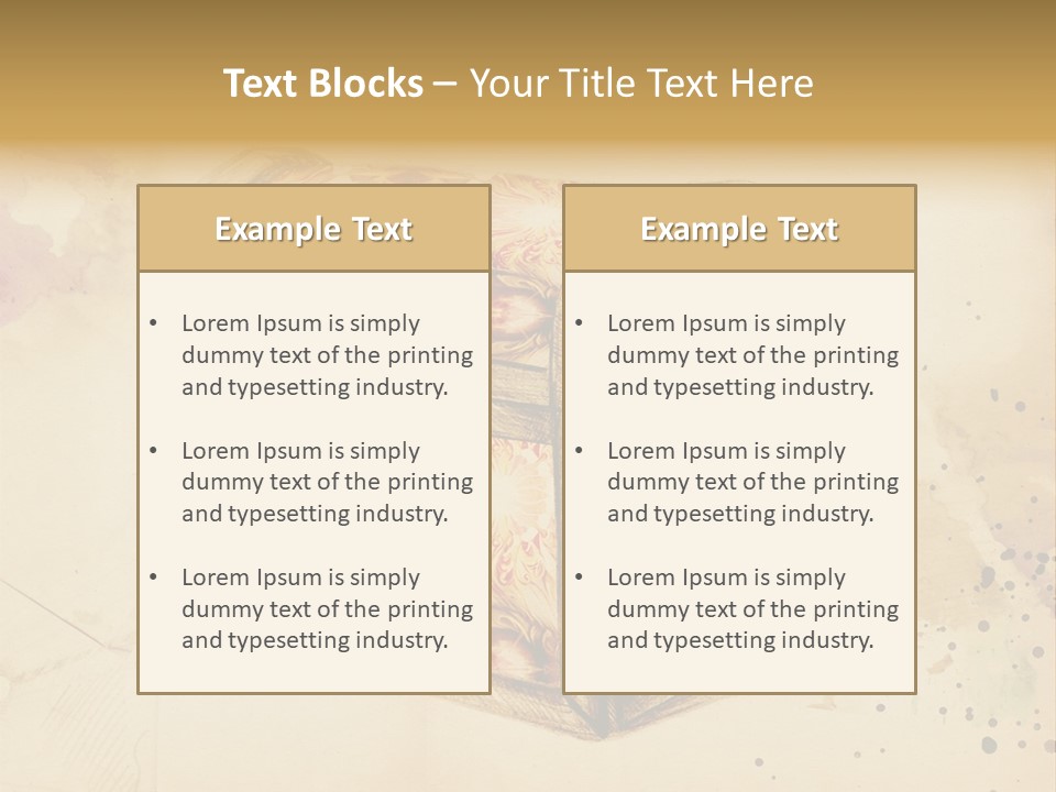 Single Retro Background PowerPoint Template