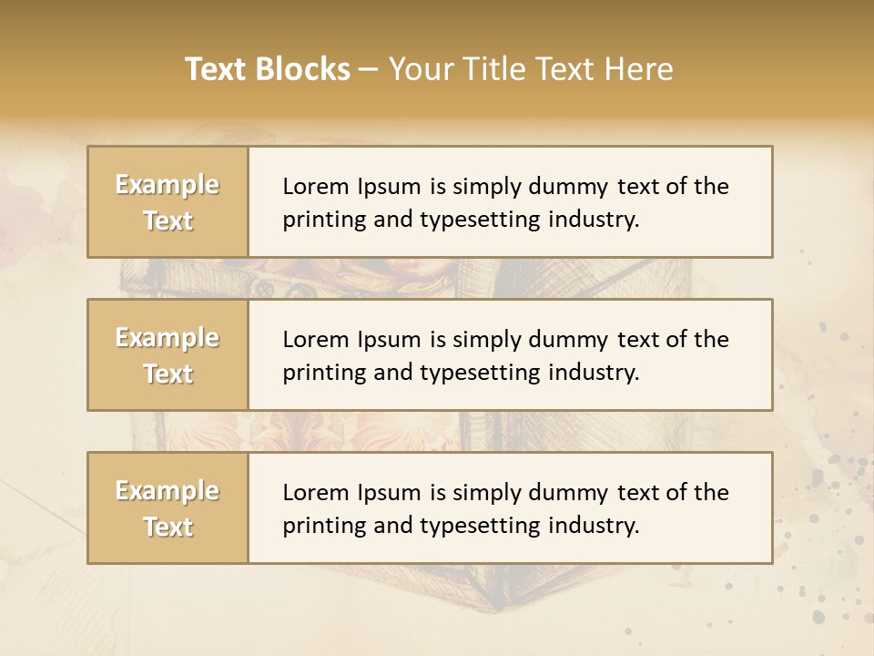 Single Retro Background PowerPoint Template