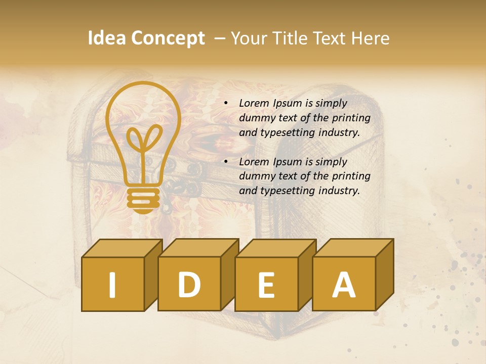 Single Retro Background PowerPoint Template