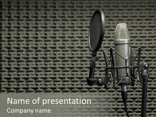 Broadcast Pop Shield Transmission PowerPoint Template