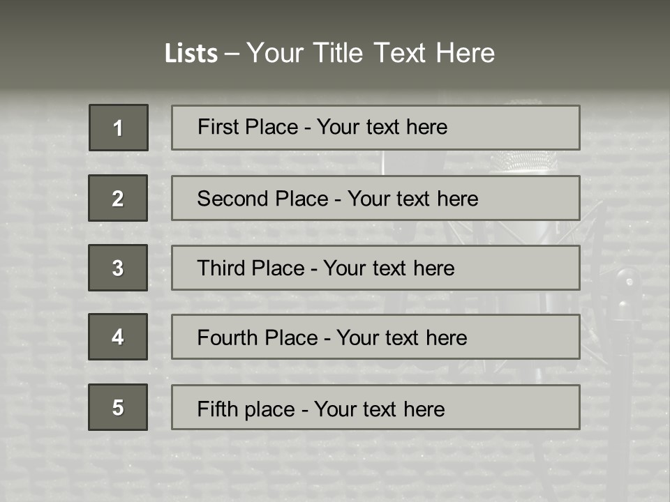 Broadcast Pop Shield Transmission PowerPoint Template
