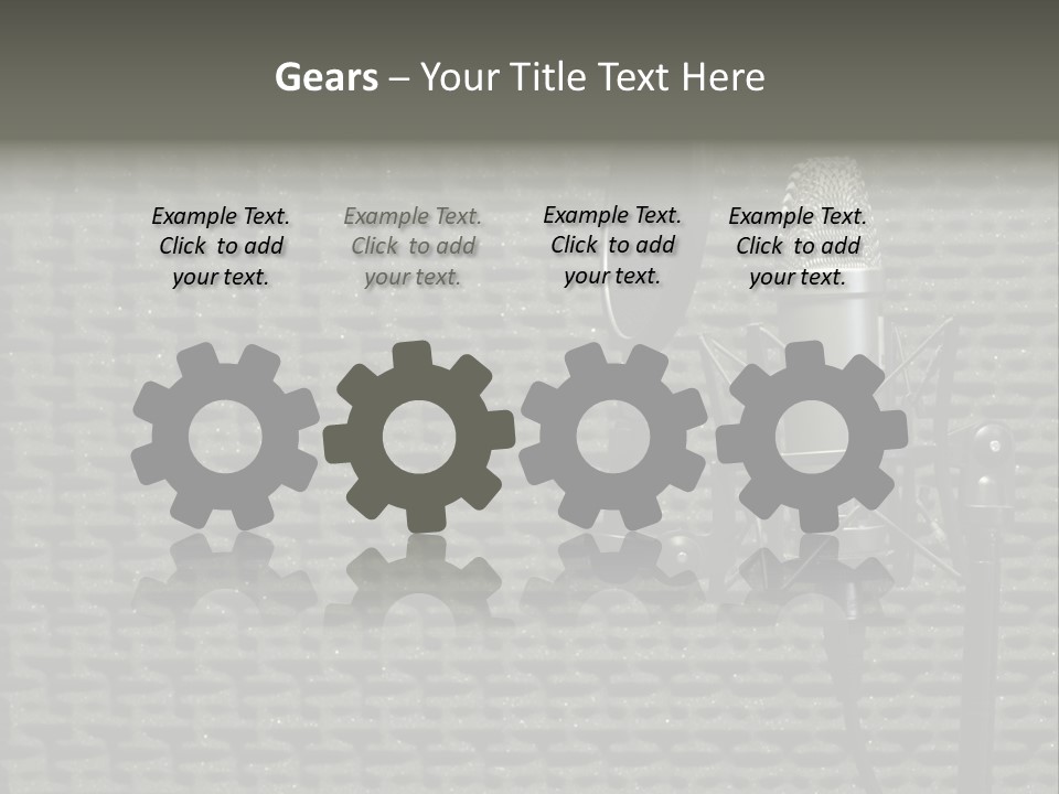 Broadcast Pop Shield Transmission PowerPoint Template