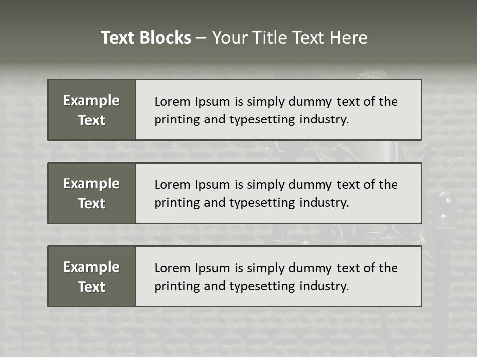 Broadcast Pop Shield Transmission PowerPoint Template
