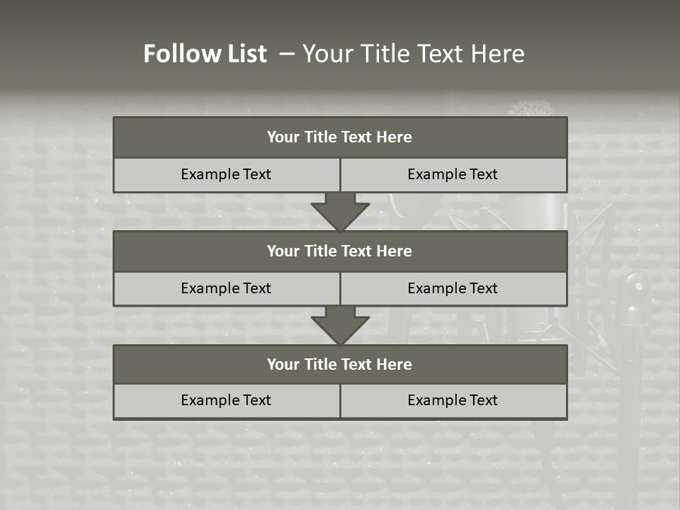 Broadcast Pop Shield Transmission PowerPoint Template