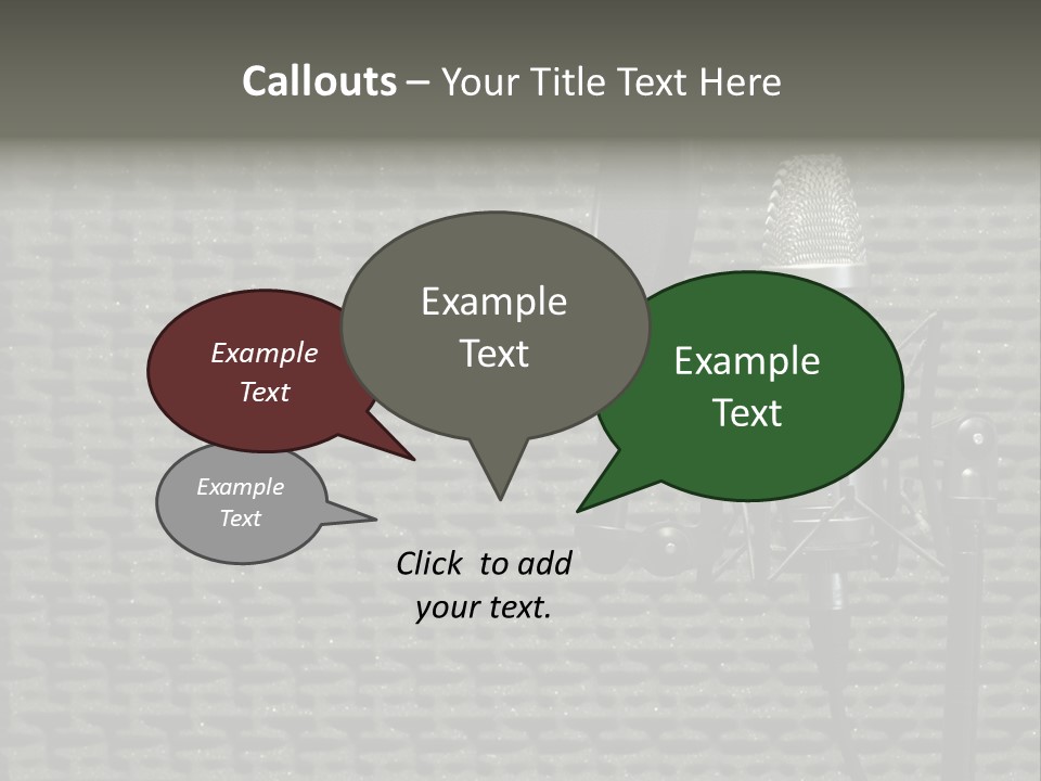 Broadcast Pop Shield Transmission PowerPoint Template