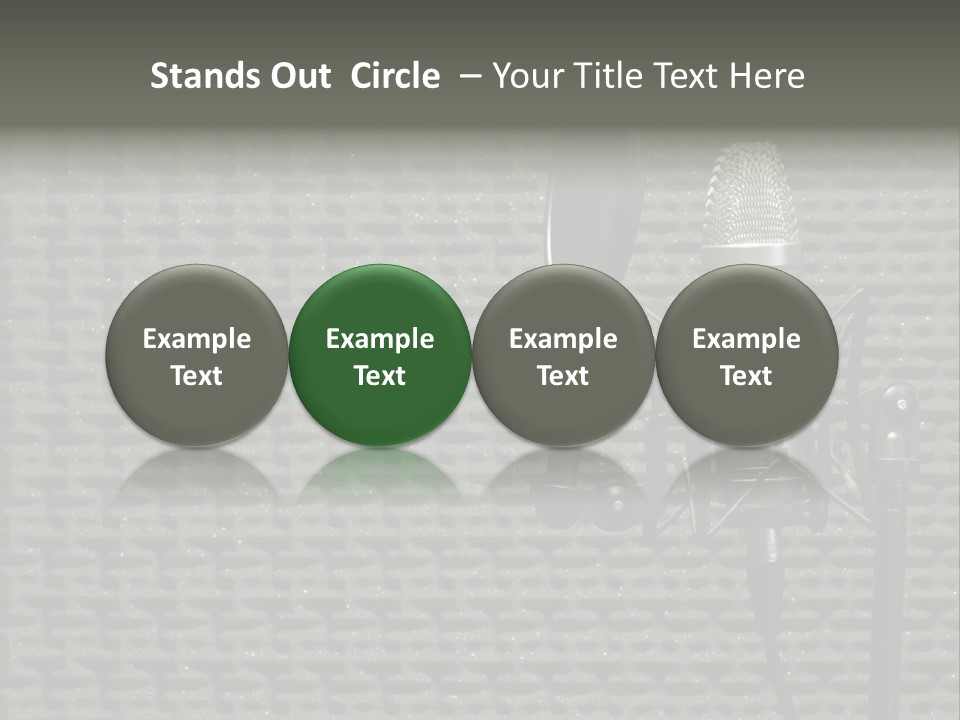 Broadcast Pop Shield Transmission PowerPoint Template