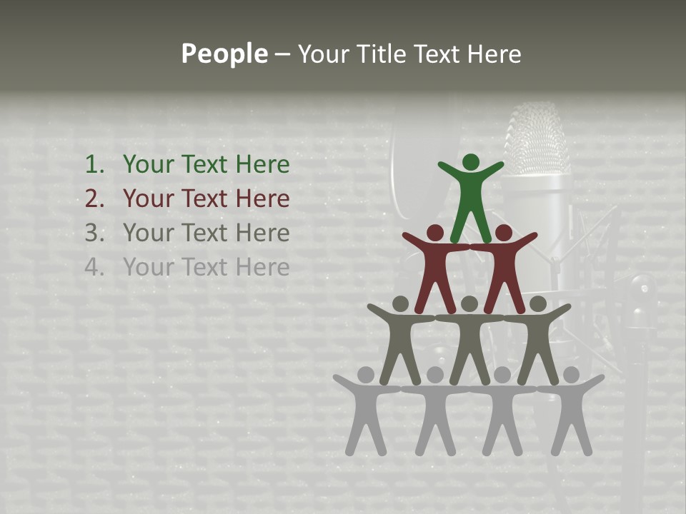 Broadcast Pop Shield Transmission PowerPoint Template