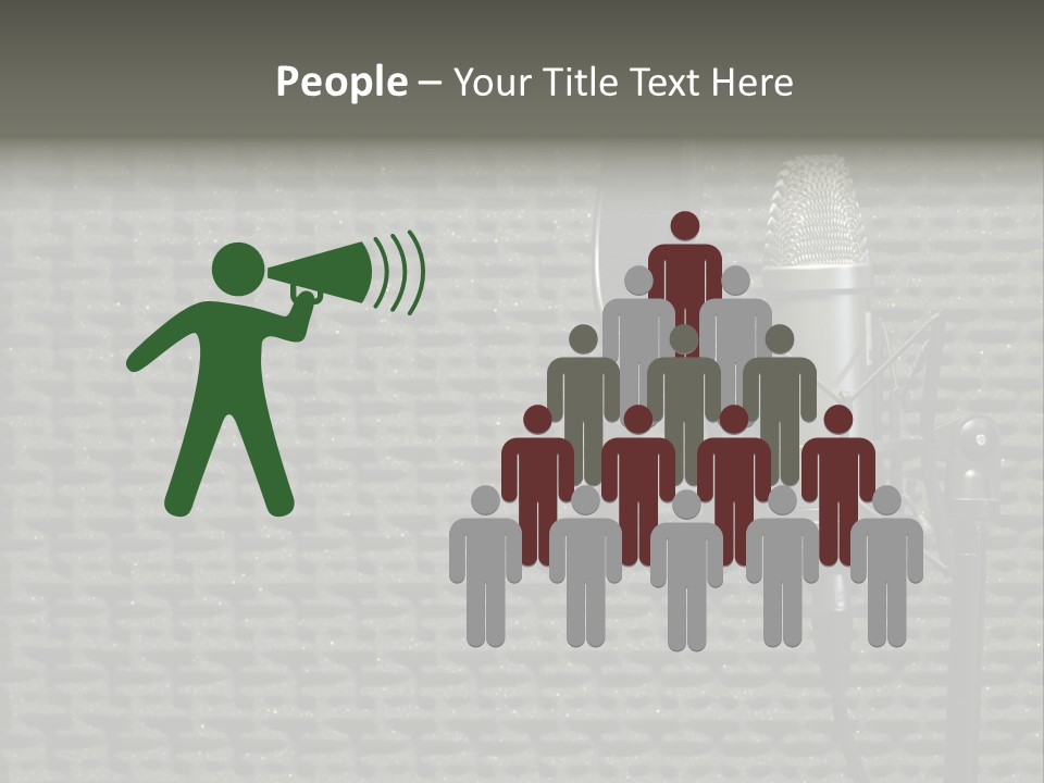 Broadcast Pop Shield Transmission PowerPoint Template