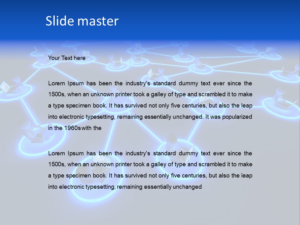 Dark Person Crowd PowerPoint Template