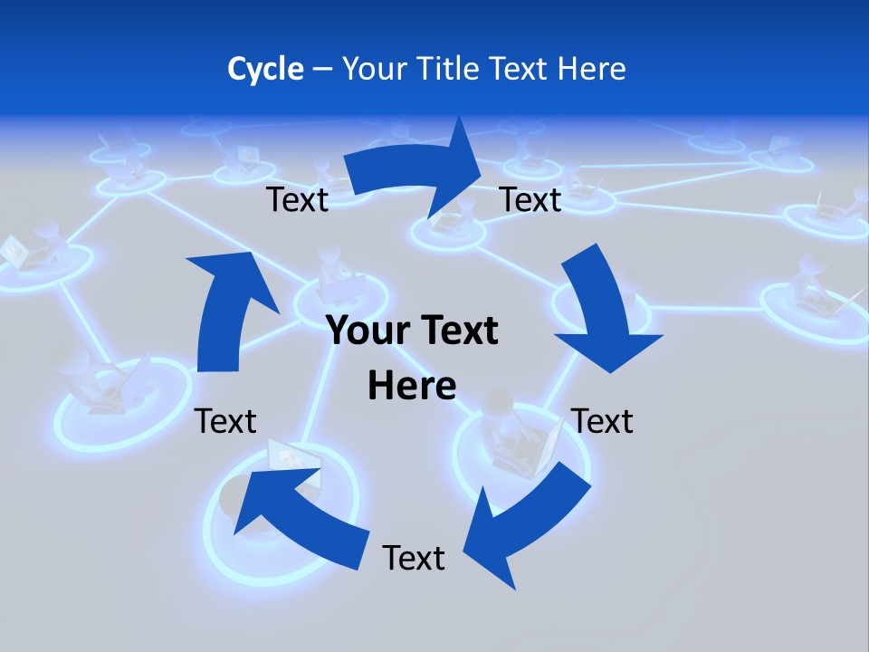 Dark Person Crowd PowerPoint Template