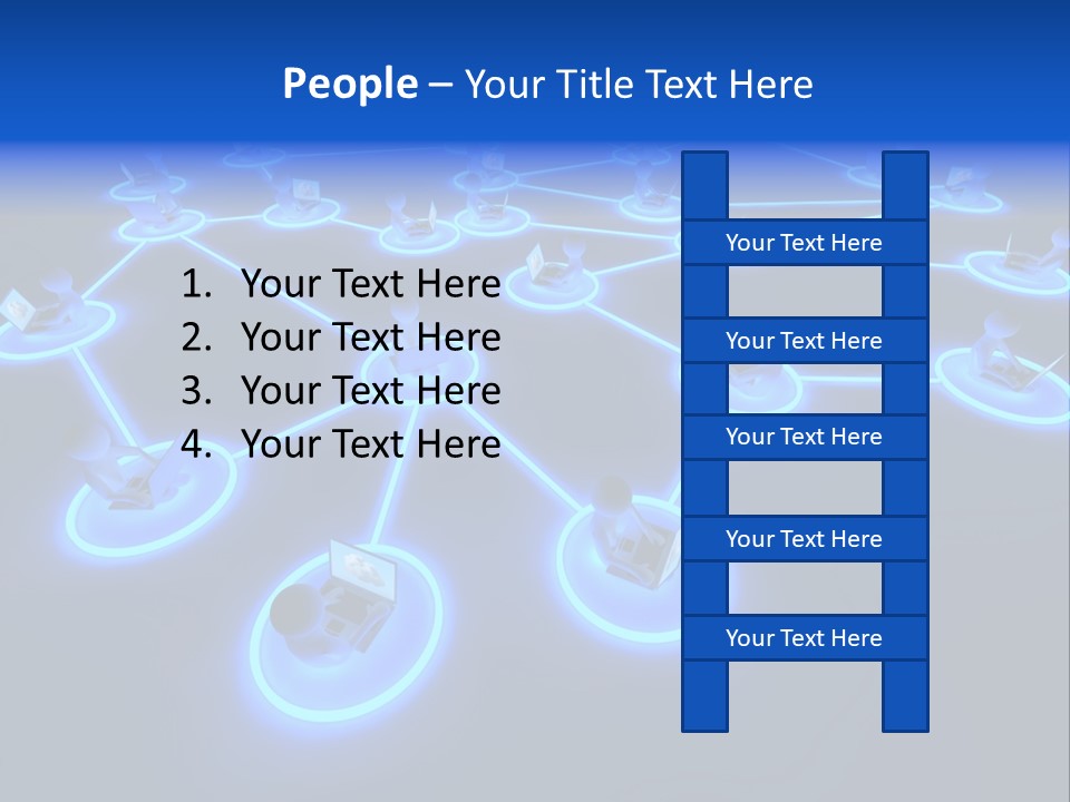 Dark Person Crowd PowerPoint Template