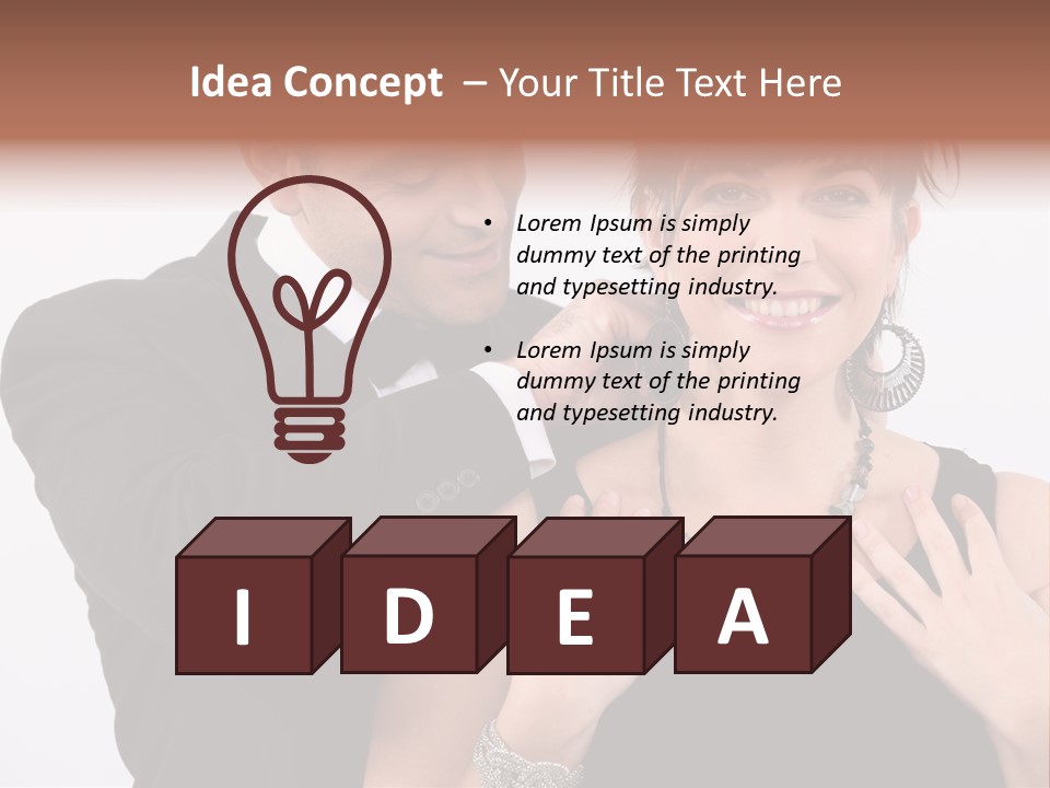 Beautiful Party White PowerPoint Template