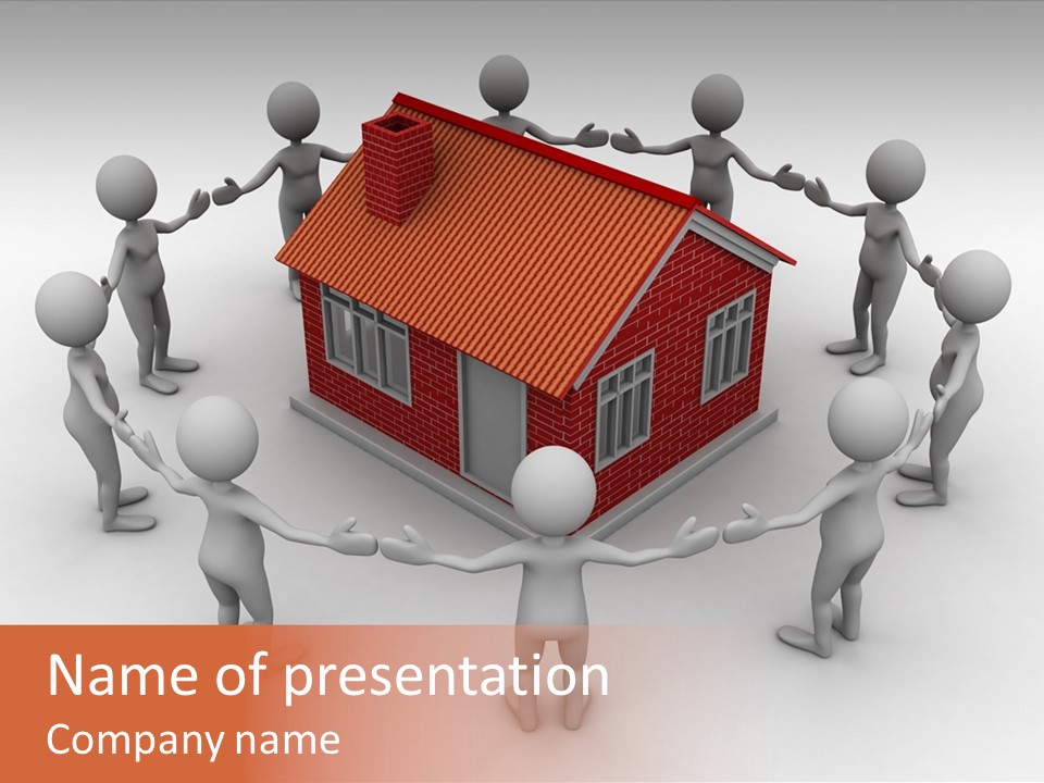 Housing Rendering Creation PowerPoint Template