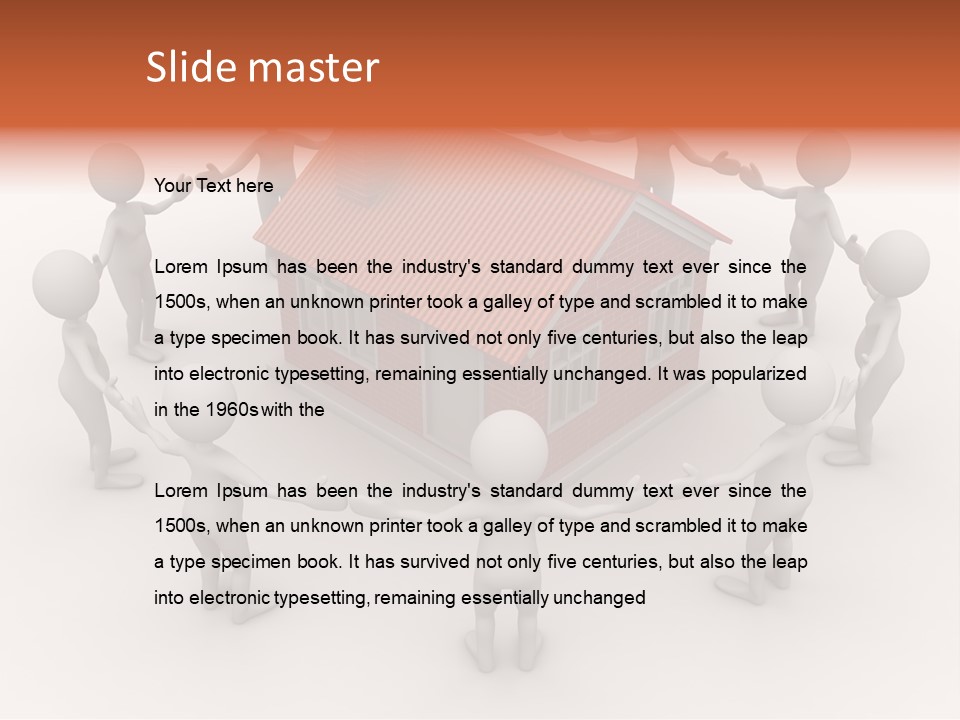 Housing Rendering Creation PowerPoint Template