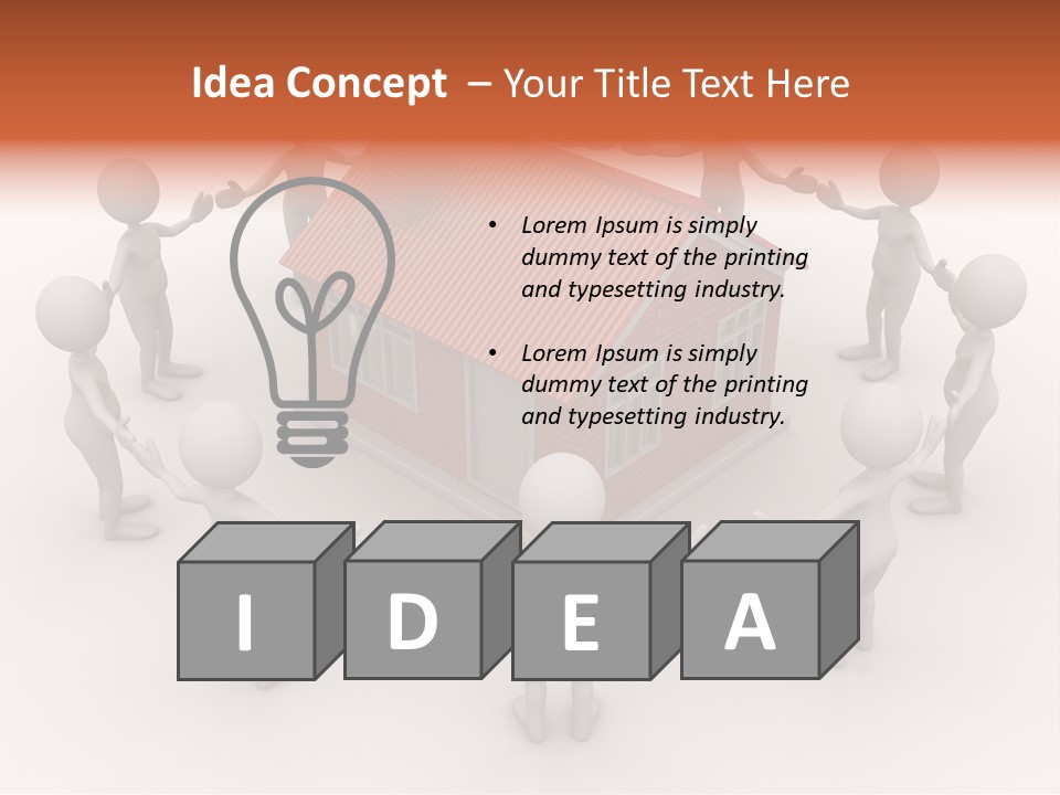 Housing Rendering Creation PowerPoint Template
