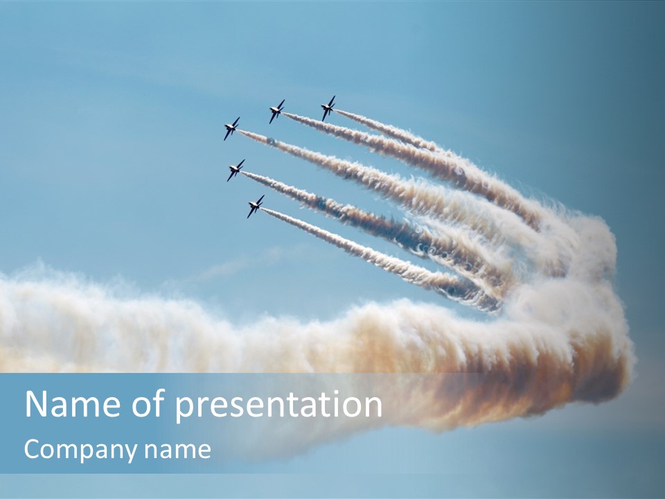 Mid Air Freedom Aerospace PowerPoint Template