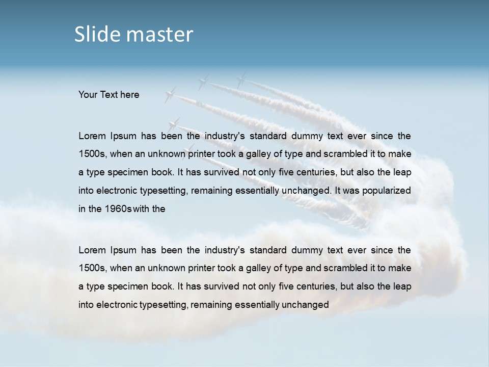 Mid Air Freedom Aerospace PowerPoint Template