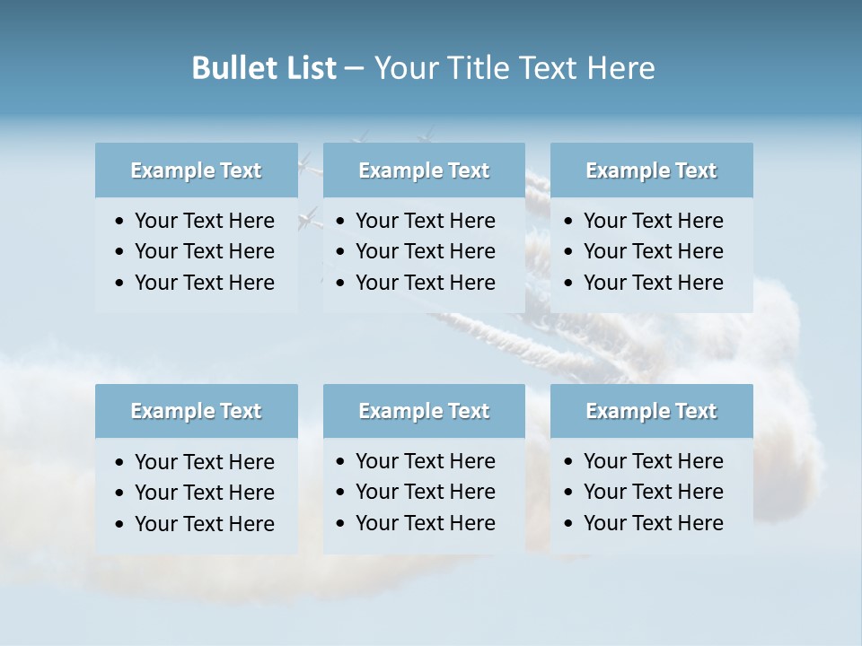 Mid Air Freedom Aerospace PowerPoint Template