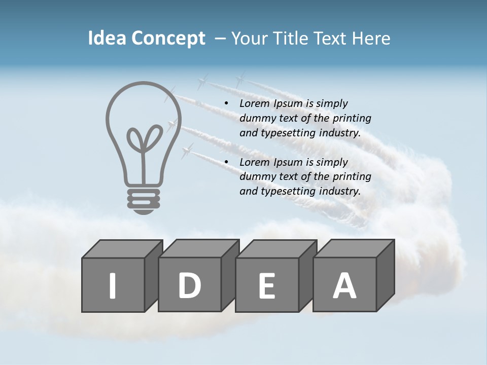Mid Air Freedom Aerospace PowerPoint Template