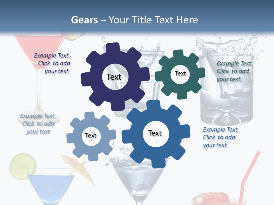 Bar Thirsty Strawberry PowerPoint Template
