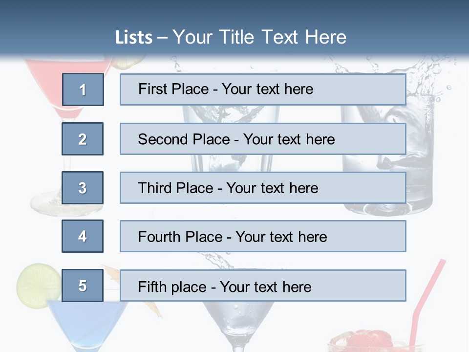 Bar Thirsty Strawberry PowerPoint Template