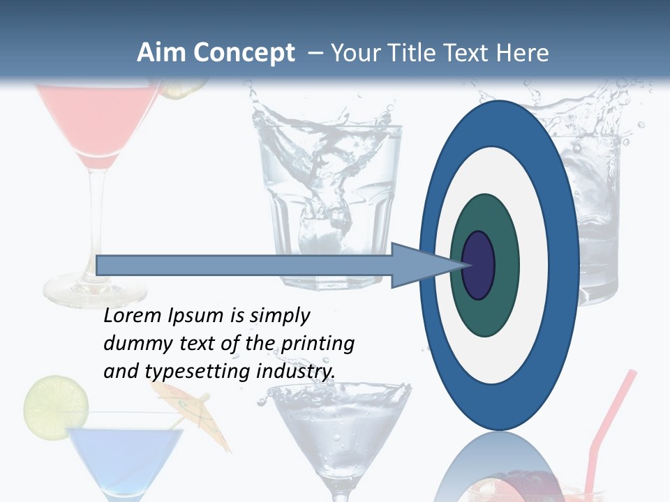 Bar Thirsty Strawberry PowerPoint Template