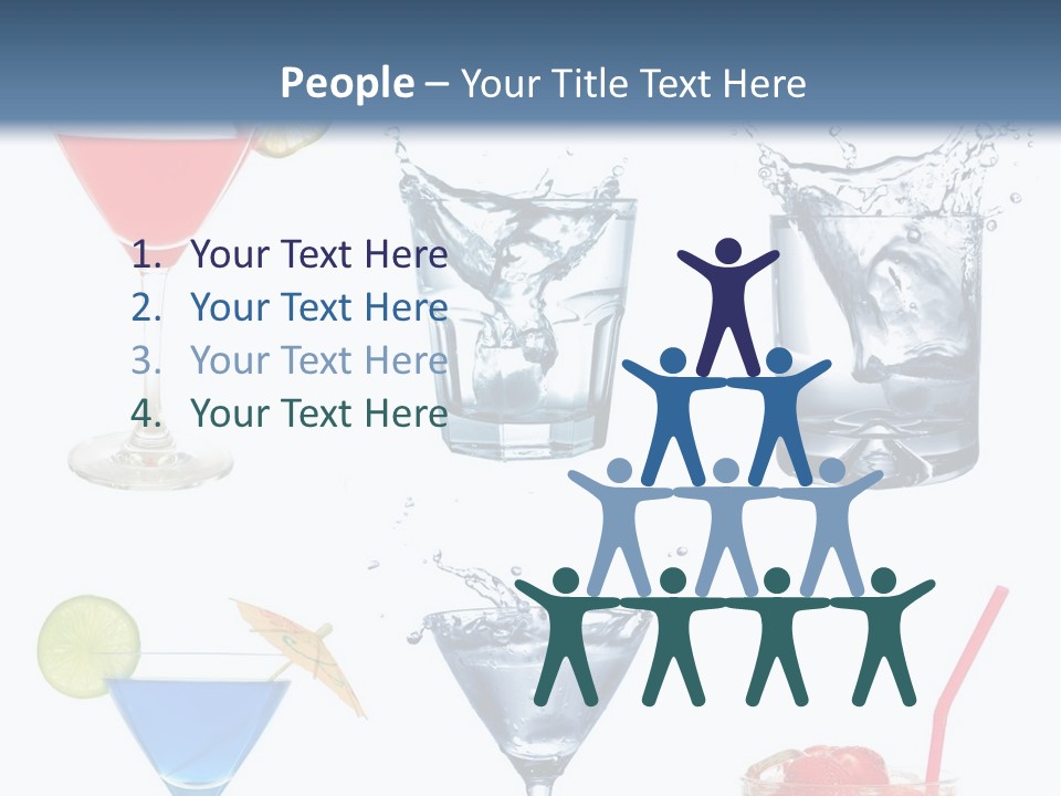 Bar Thirsty Strawberry PowerPoint Template