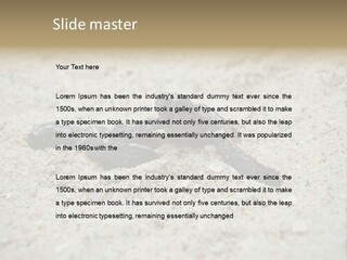 Beach Sea Turtle Sea Turtle Facts PowerPoint Template