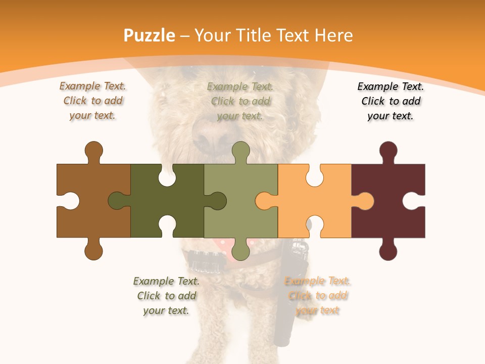 Cowboy Guarding Canine PowerPoint Template